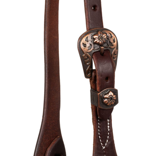 3/4" SLIP EAR W/ANT COPPER BUCKLE AND CONCHOS – Bild 4