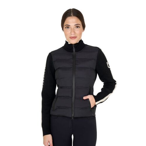 WOMEN'S FULL ZIP HYBRID NYLON+ KNIT JACKET - Image 10