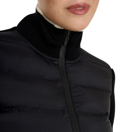 WOMEN'S FULL ZIP HYBRID NYLON+ KNIT JACKET - Image 12