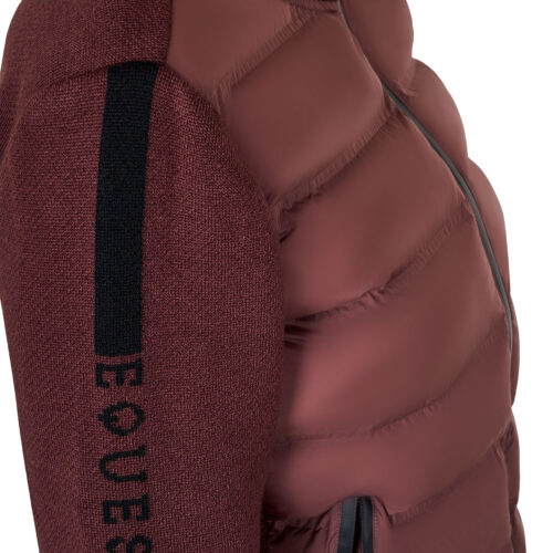 WOMEN'S FULL ZIP HYBRID NYLON+ KNIT JACKET - Image 4