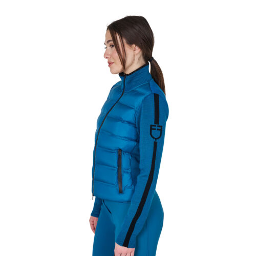WOMEN'S FULL ZIP HYBRID NYLON+ KNIT JACKET - Image 8