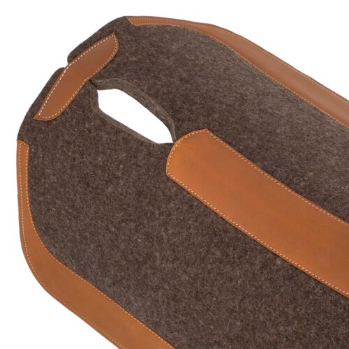 SOTTOSELLA WESTERN FELTRO PELLE LUNGA COLOR GREY - Imagen 4