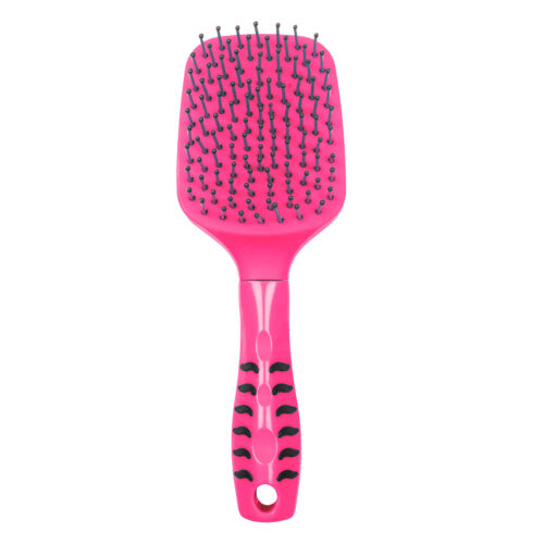 SPAZZOLA  CODA E CRINIERA C/MANICO ERGONOMICO LIME, FUXIA , TURQUOISE - immagine 3