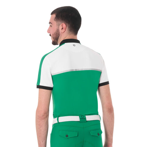 MEN'S TRAINING BICOLOR POLO SHIRT SS ZIP – Image 15