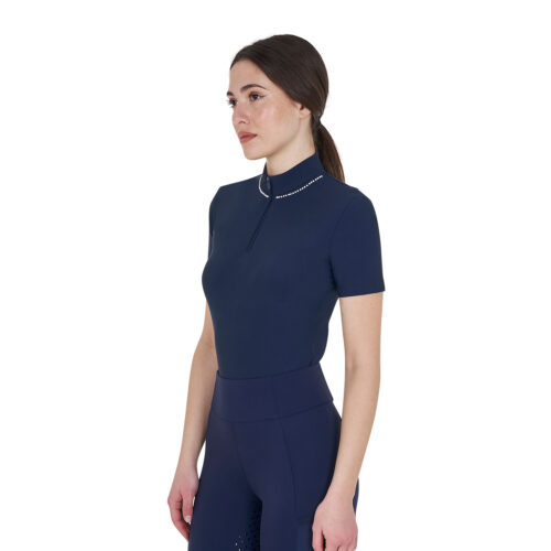 WOMEN'S PEARL TRAINING POLO SHIRT SS ZIP - immagine 9