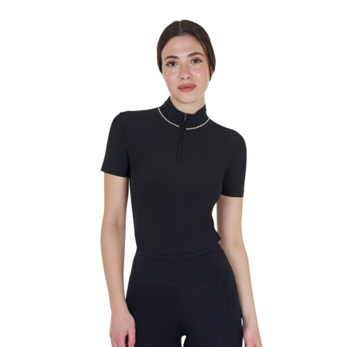 WOMEN'S PEARL TRAINING POLO SHIRT SS ZIP - immagine 10