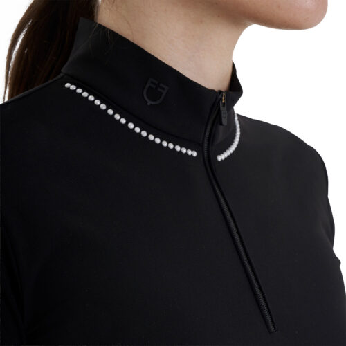 WOMEN'S PEARL TRAINING POLO SHIRT SS ZIP - immagine 12