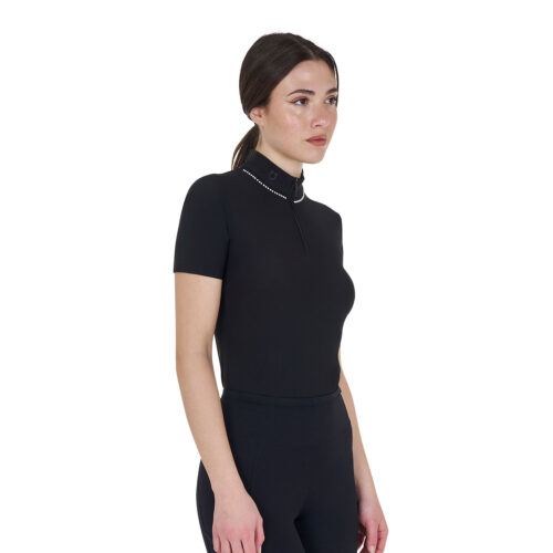 WOMEN'S PEARL TRAINING POLO SHIRT SS ZIP - immagine 13