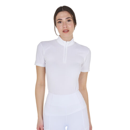 WOMEN'S PEARL TRAINING POLO SHIRT SS ZIP - immagine 14